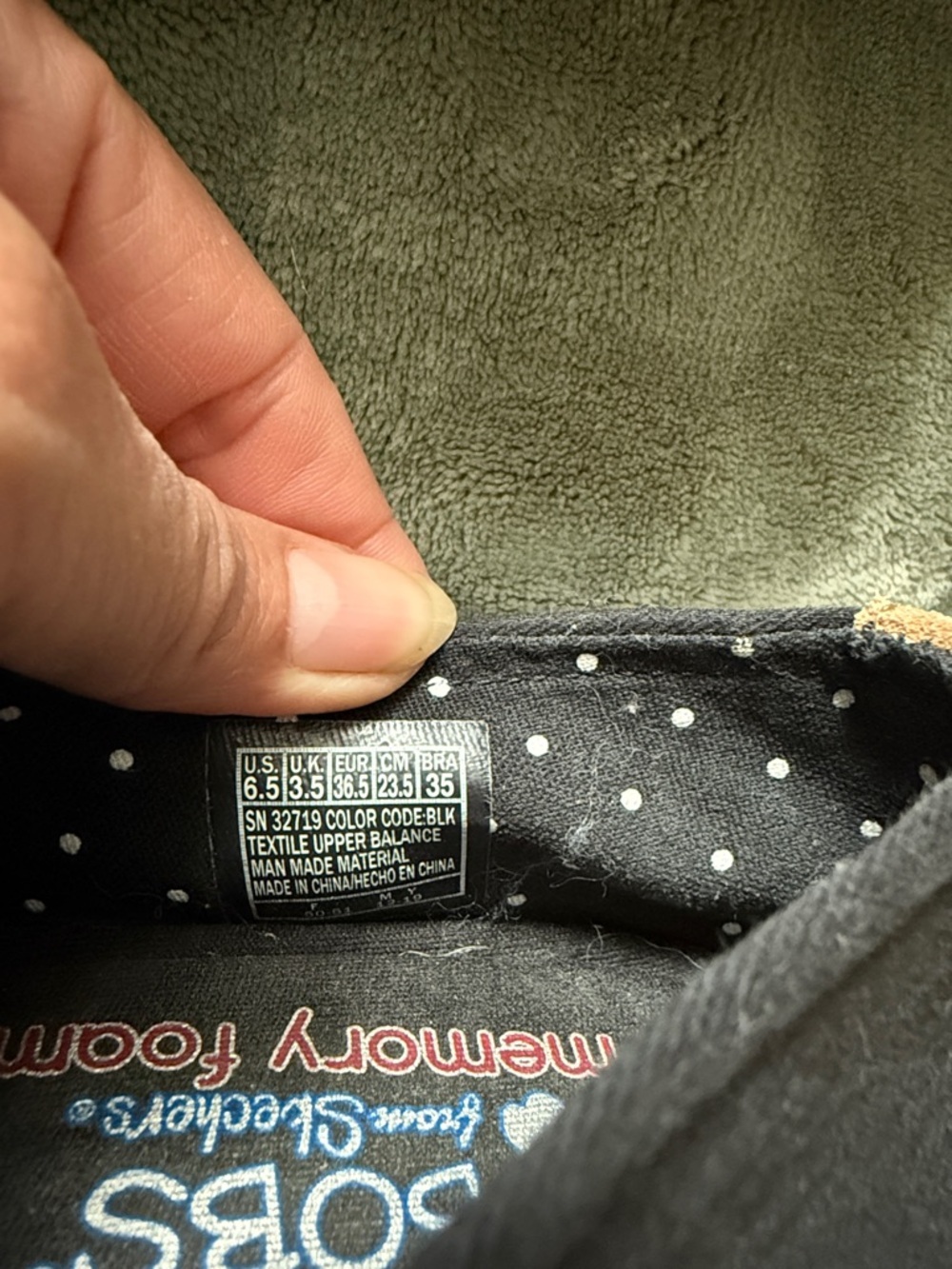BOBS from Skechers Black Canvas Slip-On Loafers - Picture 5 of 11